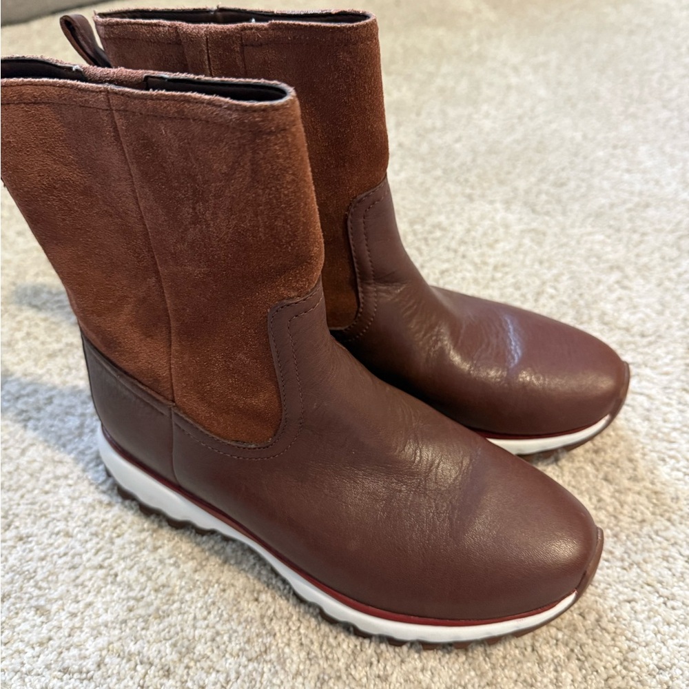 Cole Haan ZeroGrand XC Leather and Suede Winter Boots